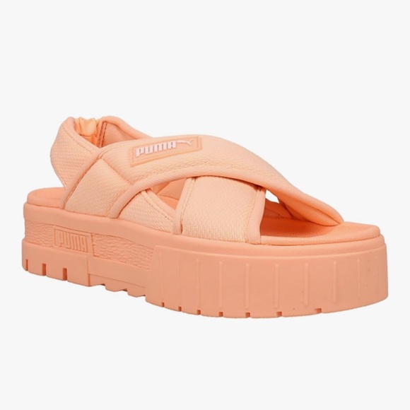 NWT Puma Women's Platform Sandals - Peach - Picture 1 of 6